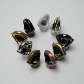 Black and white chrome-plated sand nickel green ancient red ancient pearl black gold bronze natural color ring 22*33 5mm, inner tooth M10