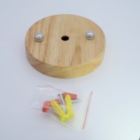 The wooden suction cup holder is suitable for chandelier hangers, lamps, etc., wood color, surface hanging 120x20