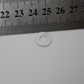12*15mm hole small round pad, color silver