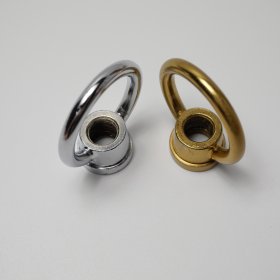 Chrome-plated copper natural color ring 38*44 5mm, inner thread M10